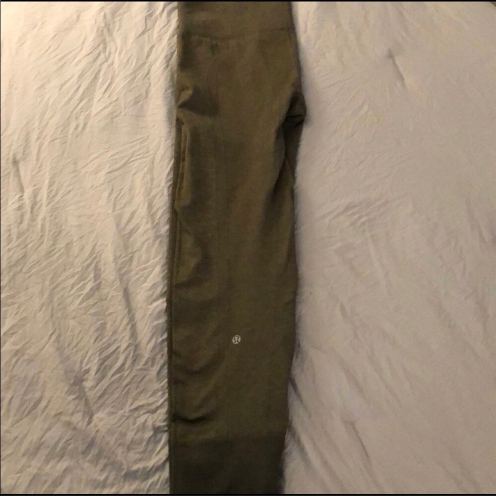 Lululemon Army Green Leggings